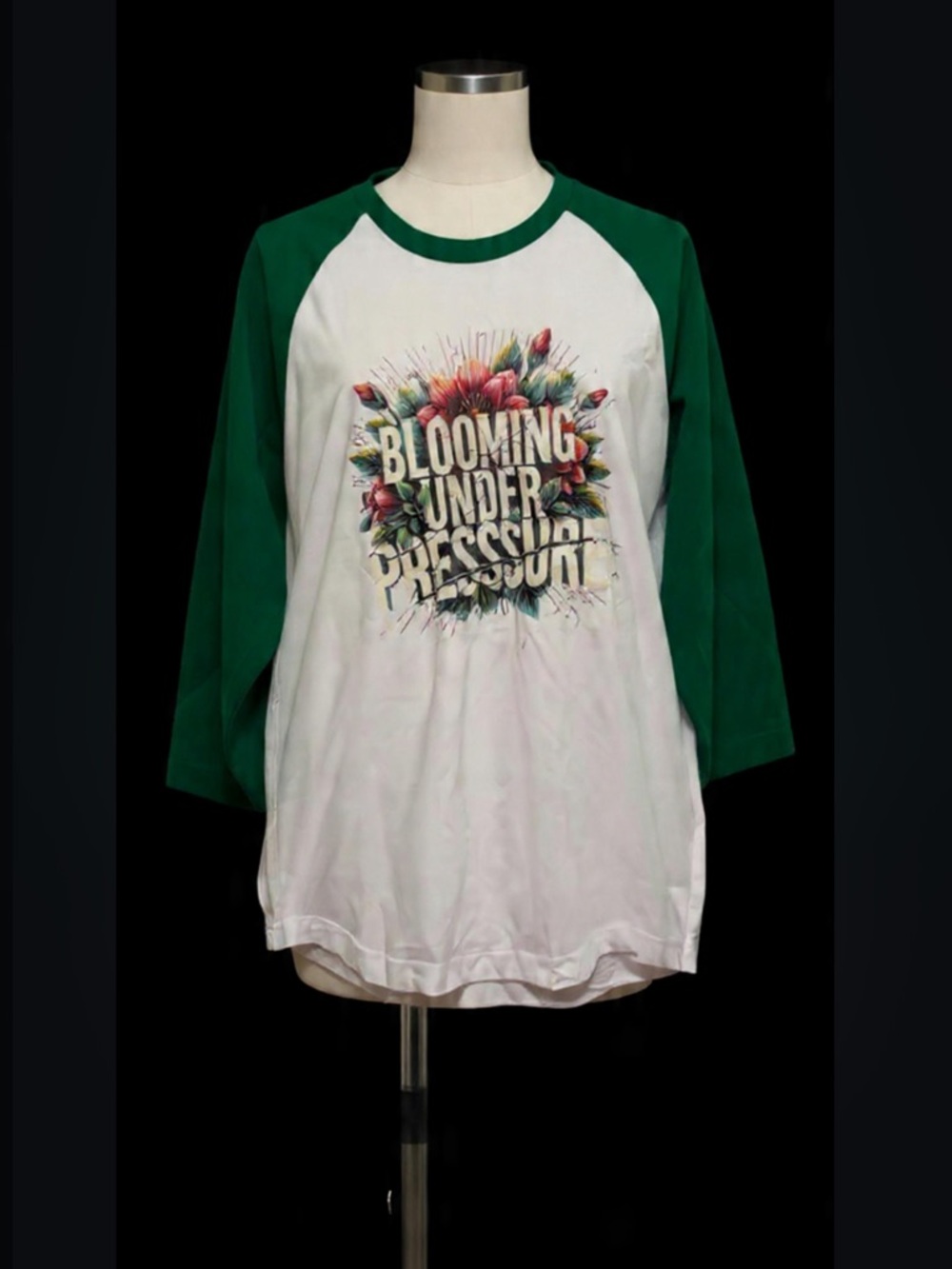 Green and White Baseball Tee! NEW!